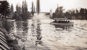Paris Colonial Exposition Fountain Grand Signal Lac Daumesnil Amateur Photo 1931