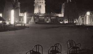 Paris Colonial Exposition French West Africa Pavilion Night Amateur Photo 1931