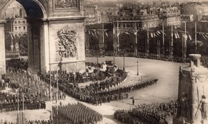 Paris Fetes de la Victoire Victory Parade Bastille Day Photo Postcard RPPC 1919