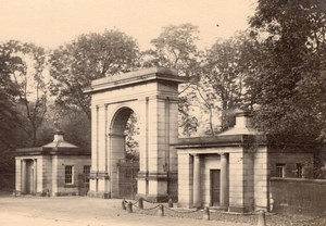 England Park or Castle Entrance Gate Old Photo 1900