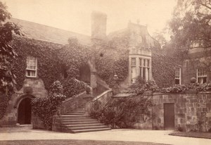 British Countryside Unidentified Castle Stately Home Old Photo 1900