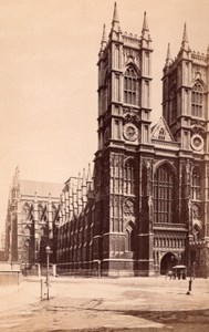 London Westminster Abbey Façade Old GW Wilson Photo 1890