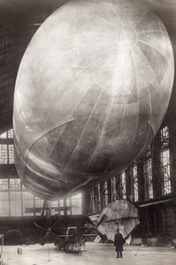 Saint Petersbourg Premier Dirigeable Russe Dux Meller Aviation Ancienne Photo 1910