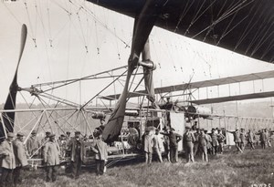 France Lamotte Breuil Aviation Dirigeable Clement Bayard Ancienne Photo Meurisse 1911