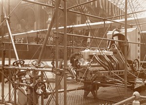 France Aviation Astra Airship Engine Mechanics Parts Old Branger Photo 1910