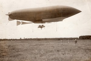 France Aviation Dirigeable Lebaudy Republique Ancienne Photo 1909