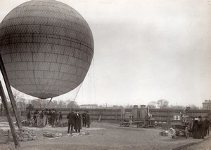 France Aviation Ballon Louis Godard Officiers Bulgares Ancienne Photo 1911