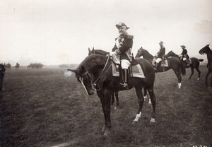 France General Brun at Bastille Day Military Parade Horse Old Photo 1910