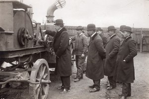 Saint-Ouen Parc Aerostatique Godard Steam Winch Bulgarian Officer Old Photo 1911