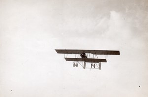 France Aviation Farman Military Biplane Sous Lieutenant Menard Old Photo 1911