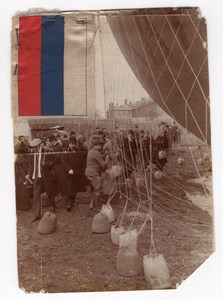 Moscou Vol en Ballon Aeronaute Charles Gilbert Panorama Ancienne Photo 9 Mai 1912
