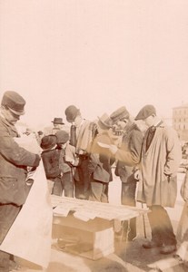 France Angouleme or Royan? Market Scene Old Photo H Billard 1893