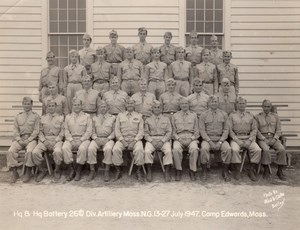 Camp Edwards Edward Sirois Massachusetts National Guard Waid & Slater Photo 1947