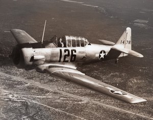 US Army American fighter aircraft Seversky P-35? In flight Old Photo 1940's ?