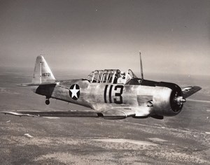 US Army Trainer Aircraft North American NA-16 116721 Old Photo 1940's?