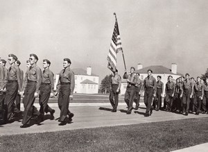 Texas Laredo Army Airfield AFB Military Parade old Photo & negative 1950's