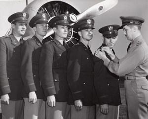 US Army Officers decorated Ceremony Military old Photo 1950's ?