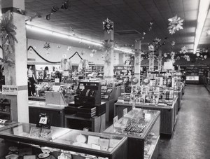 Texas Randolph AFB Military Department Store Shop Interior old Photo 1950's