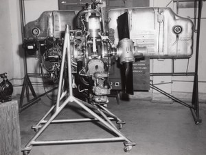 Texas Randolph Air Force Base Aircraft Engine Aviation old Photo 1950's