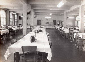 Texas Randolph Air Force Base Military Mess Interior Old Photo 1960's