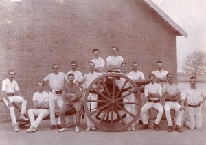 India British Colony Royal Field Artillery Men Cannon old Photo 1910