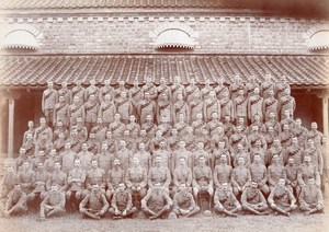 India British Colony Royal Field Artillery Men 63rd Battery old Photo 1910