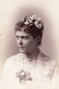 USA Hungarian Soprano Etelka Gerster Opera Singer Autograph old Photo 1878