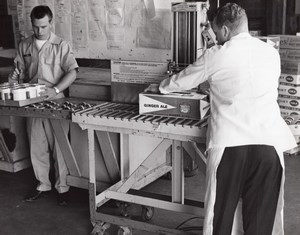 US Air Force Base Supermarket Warehouse Canada Dry Ginger Ale Old Photo 1965