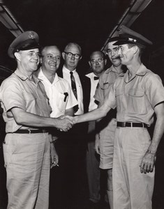 USA Florida Orlando Air Force Base Happy Officers old US Air Force Photo 1965