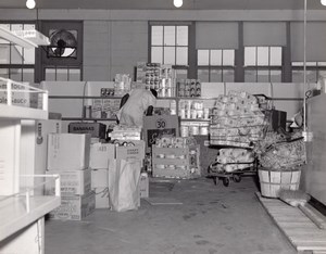 Orlando AFB US Air Force Base Supermarket Warehouse Worker Old Photo 1960's