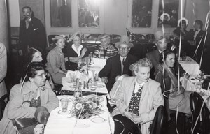 France Luchon Group Party in a Restaurant old Benezech Photo Pierrot 1960's