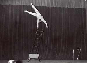 France Paris Salle Pleyel Acrobat Hermani old Photo 1960