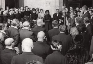 Paris Église Saint-Philippe-du-Roule Cino Del Duca Funerals old Press Photo 1967