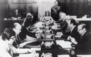 Argentina Presidente Isabel Martinez de Peron & Cabinet old Press Photo 1976
