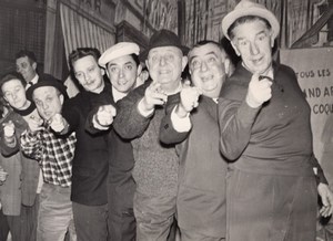 France Marseille Actor Rellys during Rehearsal Theatre old Photo 1960