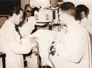 Italy Rome Professor Giacobini Heart Xray Cardiac Radiography Press Photo 1955