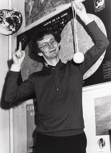Journalist Laurent Broomhead Planete Bleue TV Program old Press Photo 1983
