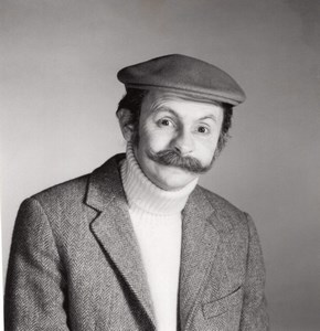 Journalist Laurent Broomhead Disguised Beret Moustache Old Photo 1980's