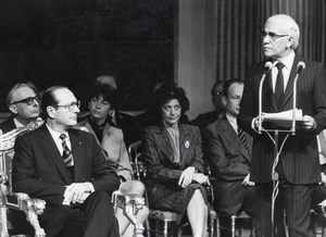 Paris Algerian President Chadli Bendjedid & Jacques Chirac old Press Photo 1983
