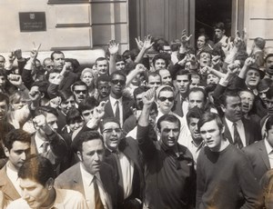 Paris Israel Embassy Six-Day War Volunteers old Press Photo 1967