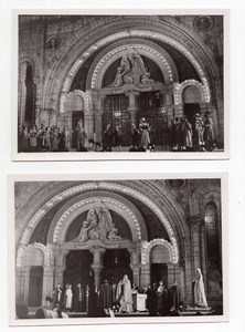 France Lourdes Basilica Historical Play Pageant Lot of 7 old Studio Alpy Photos