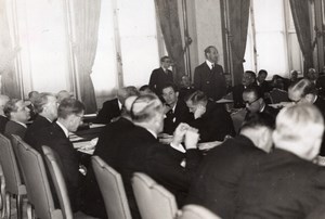 Paris Georges Bonnet Diplomatic Conference old SAFARA Photo 1938