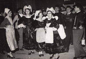 Paris Grand Palais Brittany Folk Dances Bretagne old Meurisse Photo 1936