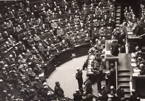 Paris Parliament Extraordinary Session after Munich Agreement SAFARA Photo 1938