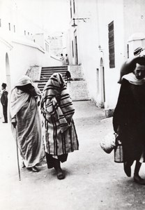 Maghreb Pedestrian Street unidentified Arab Town old Photo 1940's ?