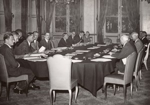 Paris Quai d'Orsay Conférence de Tanger old Press Photo 1945