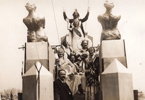 Paris Beauty Queen Parade Reine des Reines old Meurisse Photo 1930's