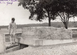 Aristide Briand Tomb Cimetière de Cocherel Cemetery old Meurisse Photo 1932