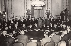 London Conference of the 5 Ernest Bevin Molotov Bidault old Press Photo 1945