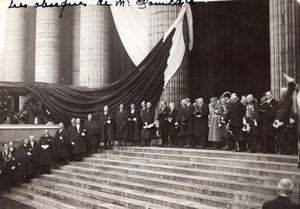 Paris Pantheon or La Madeleine Raymond Poincare Funerals old Photo 1934